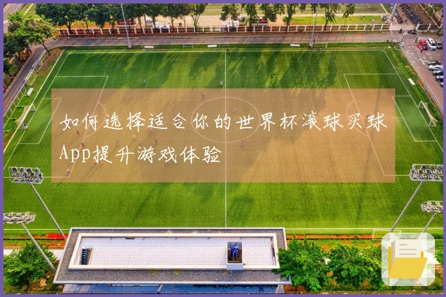 如何选择适合你的世界杯滚球买球App提升游戏体验